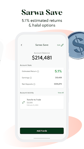 Sarwa: Invest, Trade & Save Screen 3