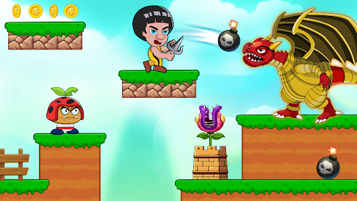 Android application Super Lee Bros: Run & Fighting screenshort