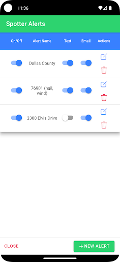 Android application HailStrike Go screenshort
