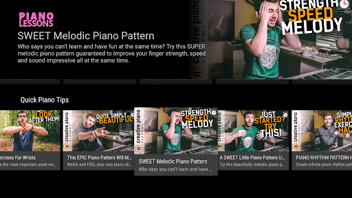 Android application Piano Lessons 101 screenshort