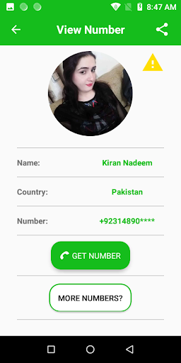 Pakistan Girls Number for Call Screen 3