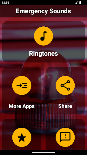 Android application Emergency Sounds Ringtones screenshort