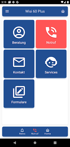 Android application Wisi 60 Plus screenshort