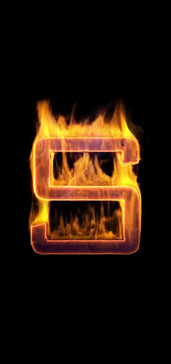 Fire Letter S Live Wallpaper Screen 3
