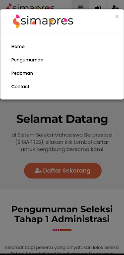 SIMAPRES Screen 2