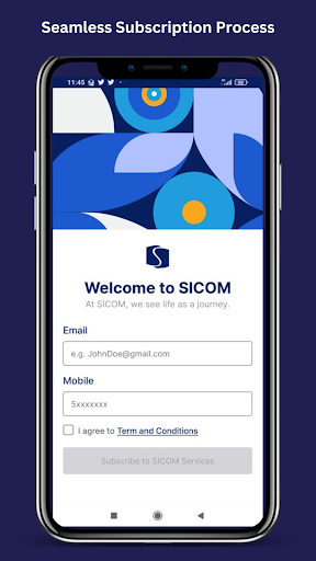 Android application SICOM screenshort