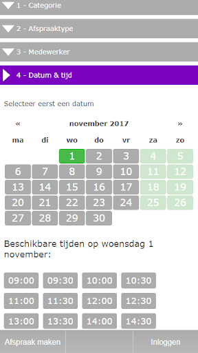 Android application Change Hairstyling Boxtel screenshort