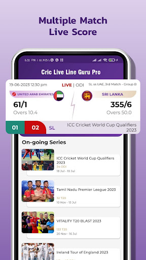 Android application Live Cricket Score - WC screenshort