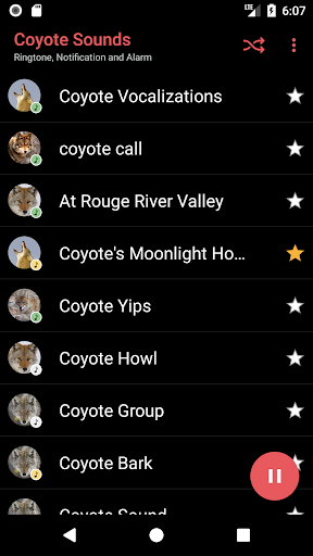 Coyote Sounds and Calls Screen 2
