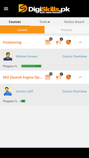 DigiSkills LMS Screen 2