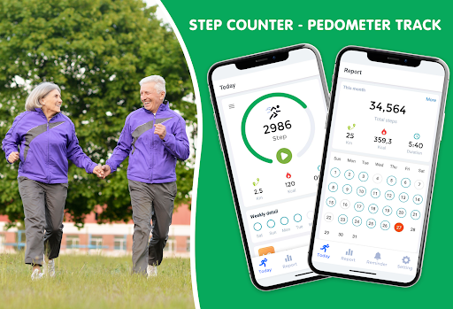 Android application Step Counter - Pedometer Track screenshort