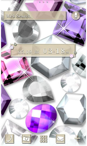 Android application -Glittering Gems- Theme +HOME screenshort