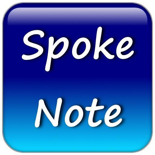 Note speaks. Spoke Play. Speaking notes