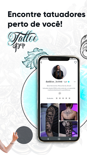 Android application TattooPop, Galeria de Tatuagem screenshort