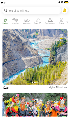 Android application KP Tourism screenshort