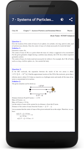 11th Physics Solutions - Notes Screen 2