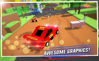 Crossy Brakes : Blocky Racer - Screenshot 1