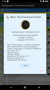 Earthquakes Tracker Pro Tangkapan layar