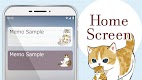 screenshot of Notepad Cute Cats by mofusand