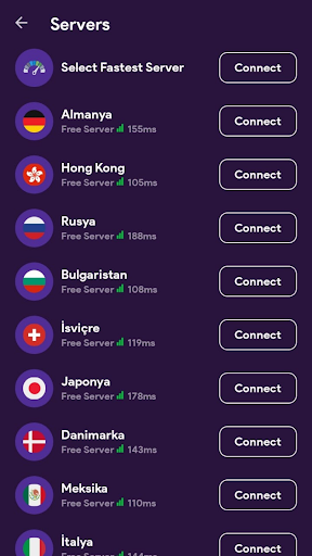Purple Fast VPN Screen 3
