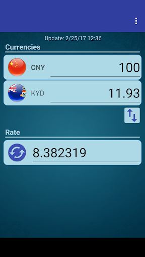 Android application CHN Yuan x Cayman Isl. Dollar screenshort