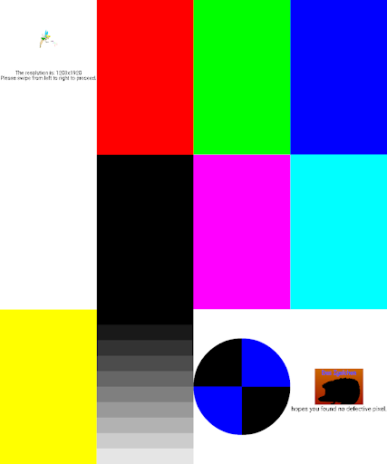 Pixie Pixel Test Screen 3