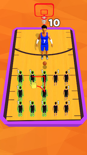 Android application Basketball Star Merge Hoops screenshort