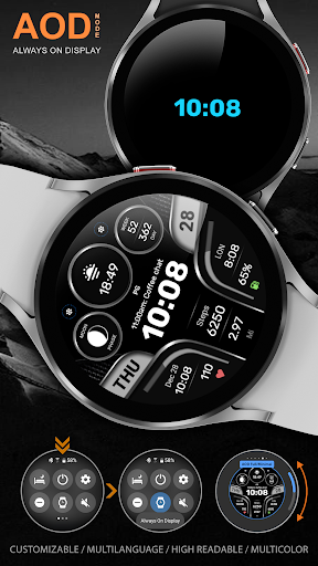WFP 312 Futuristic watch face screenshot 15