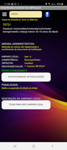 INFRANOTE - TRÂNSITO Screen 3