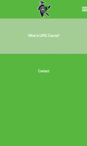 The UPSC Course Info Screen 2
