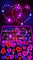screenshot of Neon Hearts Gravity Keyboard T