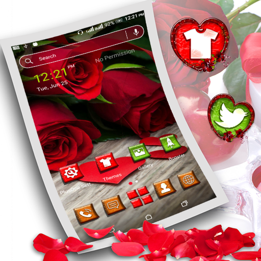 Red Rose Launcher Theme logo