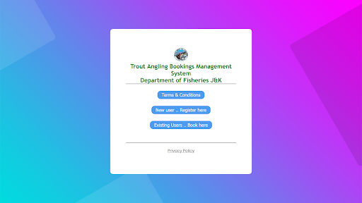 Android application Trout Angling J&K screenshort