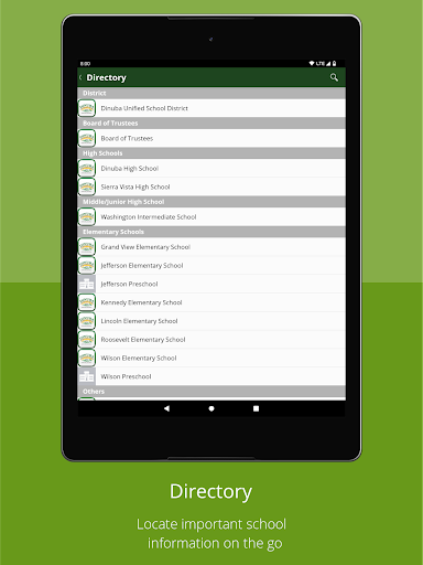 Dinuba Unified School District Screen 2