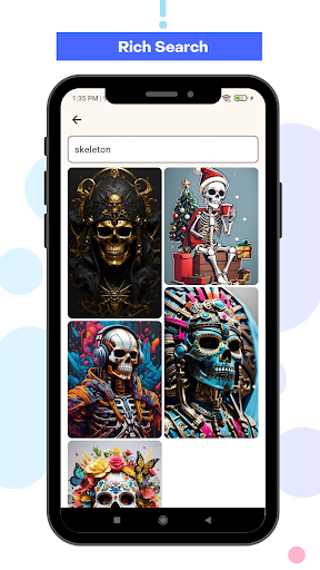 Blue Canvas AI Art Wallpaper