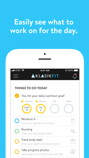 Android application Klasik Fit screenshort