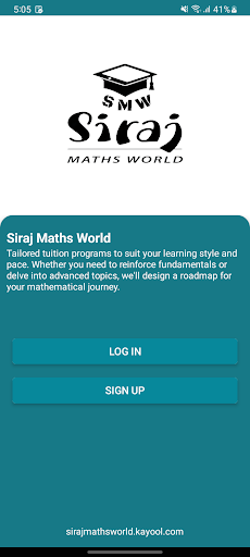 Android application Siraj Maths World screenshort