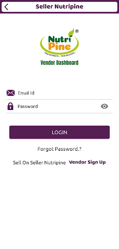 Android application Nutripine Dealer Dashboard screenshort