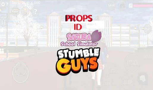 Props Id Sakura Stumble-guys 2