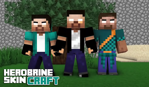 ?Herobrine skins for Minecraft PE