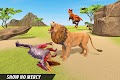 screenshot of Lion vs Dinosaur Animal Fight