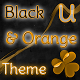 GO Launcher Theme Black Orange icon