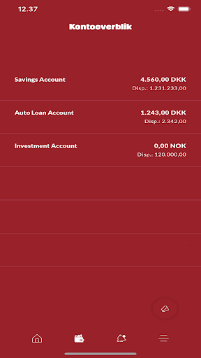 Klim Sparekasse Mobilbank Screen 3