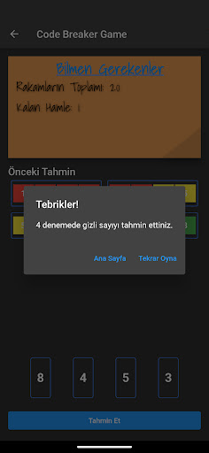 Android application Code Breaker screenshort