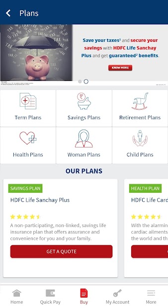 Captura de Pantalla 4 HDFC Life Insurance App android