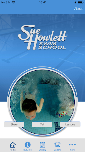 Android application Sue Howlett Swim School App screenshort