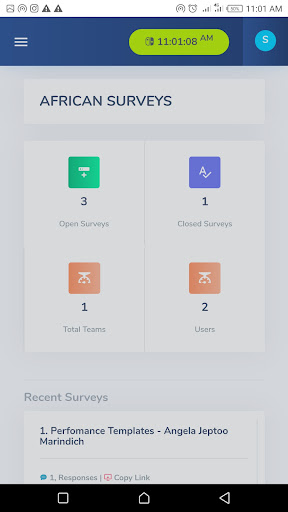 Android application African Survey screenshort