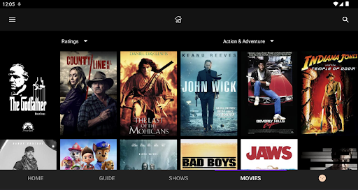 Screenshot of Omni Fiber TV