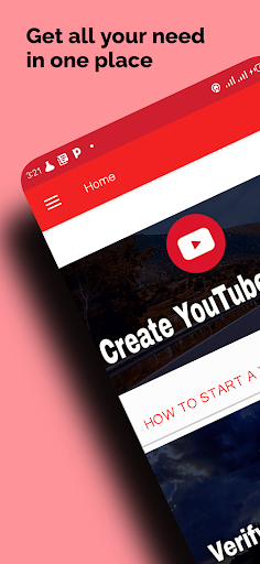 Android application T-tube: Tutorial for youtubers screenshort