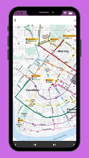 New Orleans RTA Map 2024 Screen 2